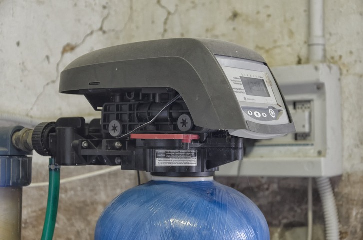 Timer and valve assembly of a water conditioner