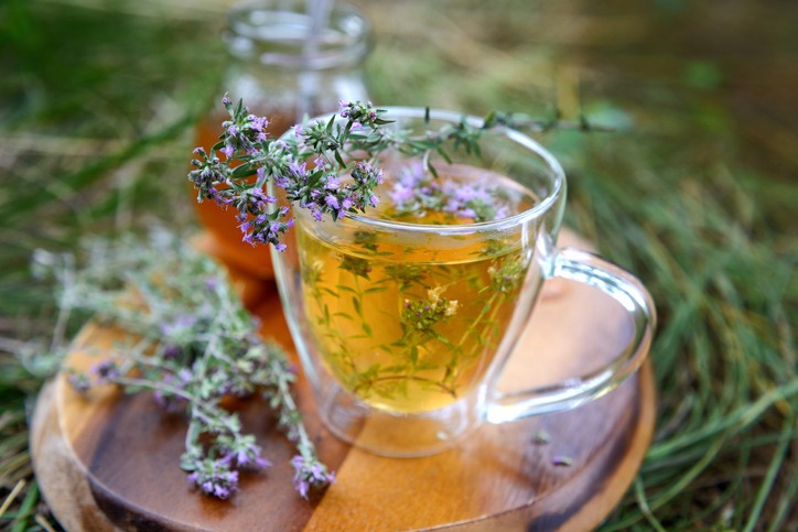 Tea with thyme