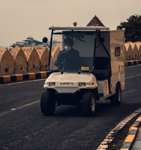 A golf cart makeover to serve varied purposes.