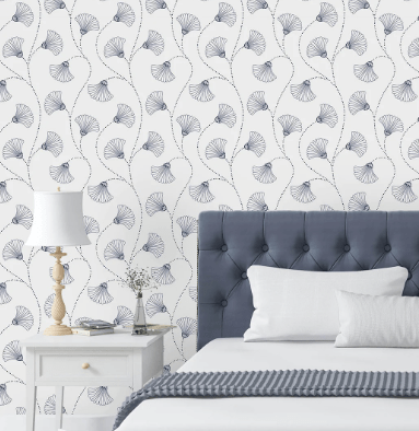 Art Deco Flowers Wallpaper