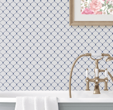 Art Deco Scallop Wallpaper