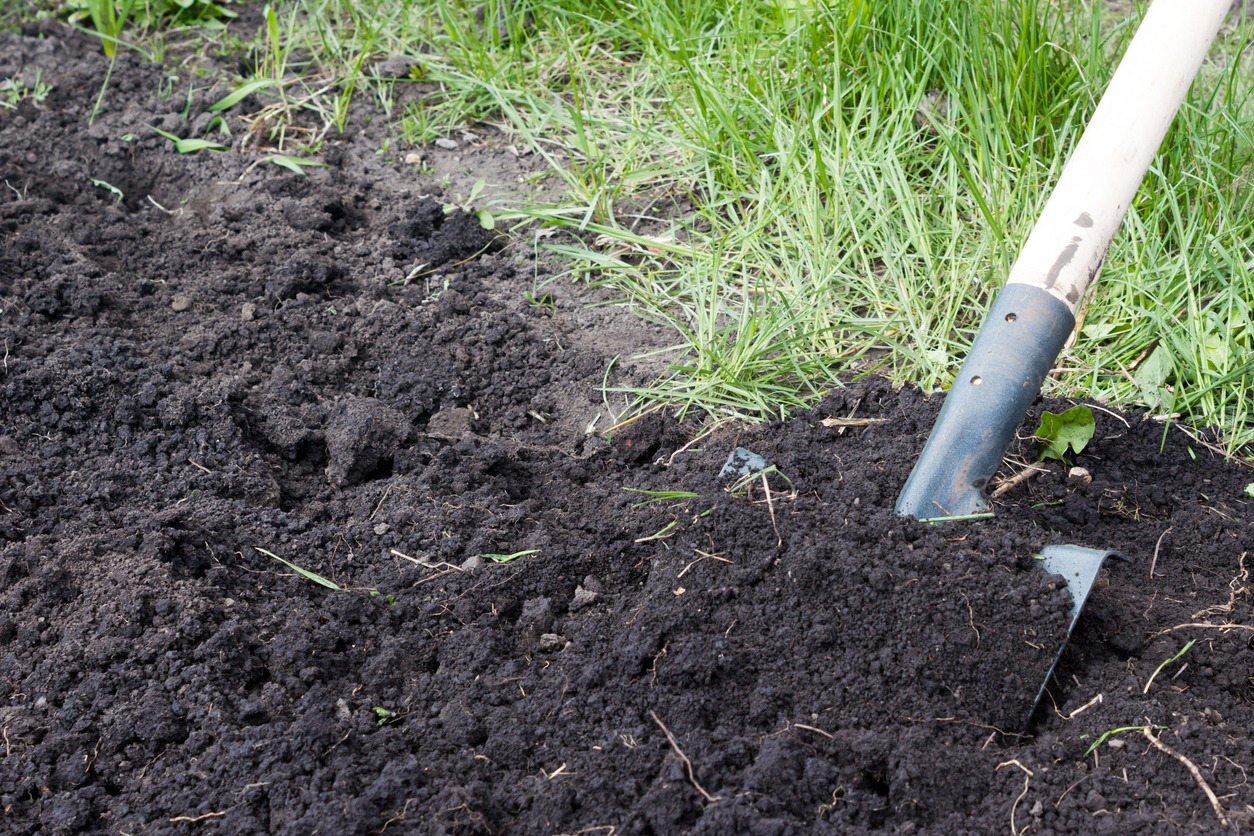 Shovel digging