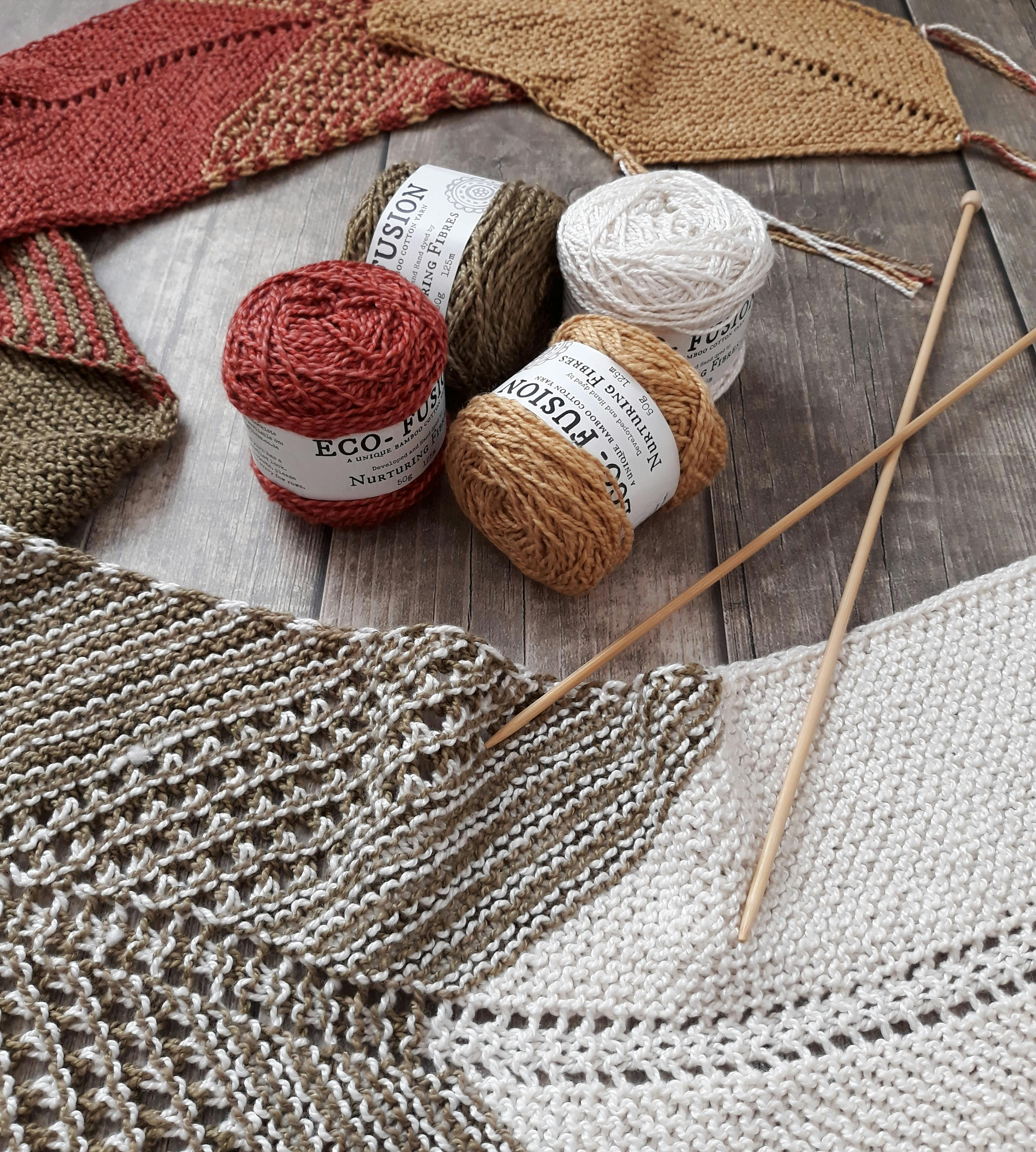 Assorted yarn with knitted product