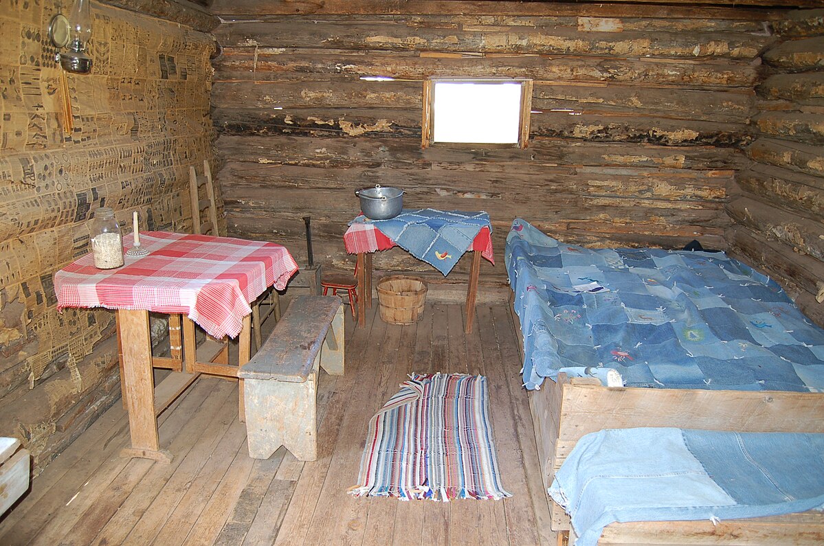 inside the earliest cabin at Swett Ranch