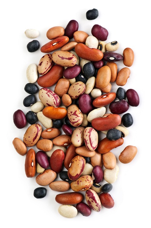 Different dry beans mixed